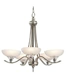 Kichler Lighting 42367AP 5 Light Kaelah Chandelier, Antique Pewter