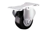 Low Profile Rigid Plate Caster 3 Polyolefin Wheel 210 Lb. Capacity