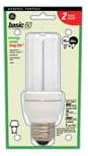 15 watt 120 volt Biax T3 Medium E26 Standard Base Compact GE Fluorescent Light Bulb