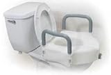 Drive Medical 2 In 1 Locking Elevated Toilet Seat With Removable Arms - 1 ea