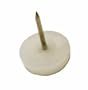Chair Nails with white nylon base - 5/8in diameter
