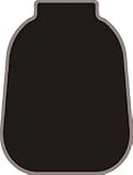 Elegant 783012 Black Floor Mat with Grey Trim