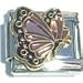 Clearly Charming June Pink Alexanderite Color Butterfly Birthstone Insect Animal Italian Charm