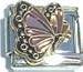 Clearly Charming June Pink Alexanderite Color Butterfly Birthstone Insect Animal Italian Charm