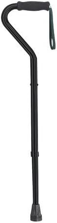 MEDIHILL: Offset Handle Cane - Black