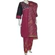 Shalwar Kameez Embroidered Cotton Multicolored Size L (slk386)