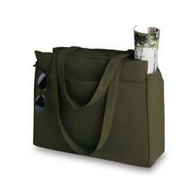 Gusset Tote with Zipper by Augusta Sportswear