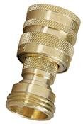 LR Nelson Brass Hose Quick Connectors Set, Male and Female #50336