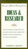 Ideas and Research (Elements of Article Writing)