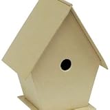 PAPIER MACHE BIRD HOUSE APPROX SIZE 160mm C195