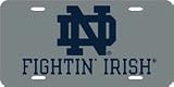 Notre Dame Fighting Irish Laser Cut Silver License Plate - SET OF 6 - Sports Merchandise