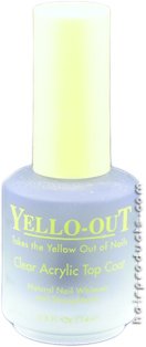 HealthPersonalCare: YELLOW Out Clear Acrylic Top Coat 0.5oz/14ml