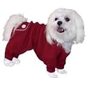 Long John Thermal Dog Pajamas, Medium Pink