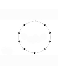 14k Freshwater Black Pearl By The Yard Necklace.