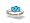 14K White Gold Genuine Oval Blue Topaz 3-Stone Ring - Size 4