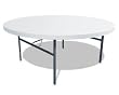 Lifetime 22673      72-Inch Round Folding Table, White-Granite, 72 Inch Molded Top