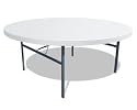 Lifetime 22673      72-Inch Round Folding Table, White-Granite, 72 Inch Molded Top