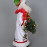 Karen Didion Lighted Holly Sparkle Santa