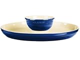 Le Creuset Stoneware 2-Piece Hors d Oeuvre Set, Cobalt