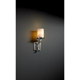 Sonoma 1 Light Nickel Sconce Candle Short