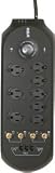 RCA 8 Outlet Universal Surge Protector with RCA Exclusive SurgeStat™ Indicator– PS83202C2