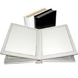 Adorama Pro Photo Album, Black Leatherette Cover with Library Bound Off White Pages, Holds 18 5 x 7 Prints