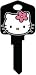 Hello Kitty Black Kwikset KW House Key