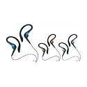 Jvc Haeb75s Sports Ear Clip Headphones with Adjustable Clip - Silver