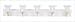 FOREMOST GROUPS, INC. #WCL-485 48" White LT Bar/5 Globes