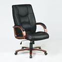 High Back Executive Leather Chair - Black Cherry