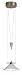 Hoppi Adjustable Mini Pendant Finish: Bronze, Glass Shade: Marble/Clear