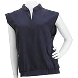 Zero Restriction Ladies Microsuede Zip Neck Windvests