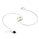 Apple Ipod Nano 1st, 2nd, 3rd Gen, Mini, Touch, Video, Classic, Photo, U2, Iphone 2-in-1 Retractable Hotsync & Charging USB Data Cable
