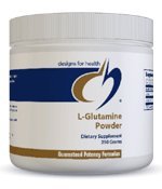 Designs for Health L-Glutamine Powder, 250 Gram