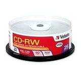 Verbatim - 25 x CD-RW - 700 MB ( 80min ) 4x - 12x - spindle - storage media