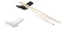 Joyce Chen Matte White Chopstick Rest 2 3/4"