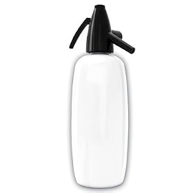 Liss Quart Soda Siphon– White Stainless Steel by 