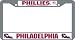 Philadelphia Phillies MLB Chrome License Plate Frame
