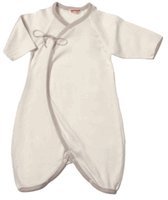 Sckoon Organic Cotton Brown Edge Round Kimono - Size 3-6 Months