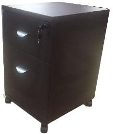 Modern Mobile Box File Pedestals - in Espresso