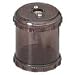 Office Products : Plastic Pencil Sharpener W/Receptacle, 1-7/8" High, Smoke, Sold as 1 box(10 per box)