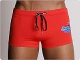 Review   / Diesel Banzai Swim Trunks Red