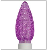 Purple Color-Rite C5 Strawberry Mini LED Lights on White Wire with Removable Bulbs Purple Color-Rite C5 Strawberry Mini LED Lights on White Wire with Removable Bulbs