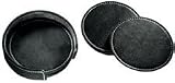 Andrew Philips Leather Coaster Set
