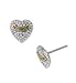 Juicy Couture New Pave Heart Stud Crystal Earrings