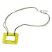 Nvie's Modern Uni-bead Resin Pendant Necklace - Lime