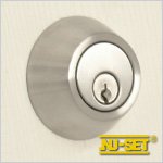 NuSet Schlage Keyed Alike Commercial Grade 2 Single Cylinder Door Deadbolt Lock (Satin Stainless Steel)