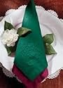 617-D37 Hunter Green Irish Linen Dinner Napkins 17x17