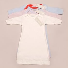 Organics for Kids Newborn Baby Nightgown White