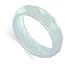  : ATTRACTIVE DYED WHITE AGATE 6 MM FACETED B GEMSTONE RING
